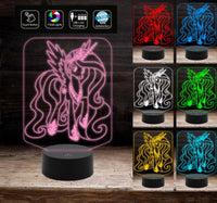 Luce da notte Light night MY LITTLE PONY Lampada a led 7 colori selezionabili Idea cameretta bambino bambina Regalo neonato nascita - Lampada LED - Nascita - Per bambini