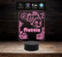 NEMO Luce da notte Night light bambino bambina Lampada a led 7 colori selezionabili personalizzata con nome Idea regalo compleanno nascita - Lampada LED - Nascita - Per bambini