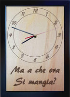 OROLOGIO con cornice in legno da parete con frase personalizzabile Idea regalo - Articolo in legno - Orologi da parete