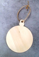 Palla di Natale in legno con incisione Babbo Natale Decorazione Addobbo albero - Articolo in legno - Decorazioni natalizie