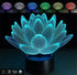 Pianta Lotus loto lampada led 7 colori selezionabili complemento arredo casa home Idea regalo Design Pianta grassa Cambia colore con touch - Lampada LED - Varie