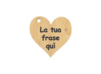 Portachiavi Cuore in legno FESTA DELLA MAMMA Compleanno Idea regalo originale - Articolo in legno - Portachiavi