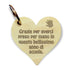 PORTACHIAVE cuore in legno Idea REGALO maestro PORTACHIAVE Originale e personalizzabile con frase maestra