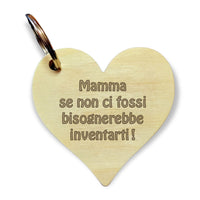Idea regalo originale Compleanno FESTA DELLA MAMMA Portachiave Cuore con frase