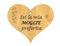 Regalo moglie compleanno divertente originale TAGLIERE CUORE Accessorio cucina - Articolo in legno - Taglieri decorativi