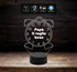 Regalo originale FESTA DEL PAPA’ lampada 3D SVEGLIA con frase 7 colori led da scrivania per ufficio o casa Idea compleanno onomastico Natale - Lampada LED - Festa del papà