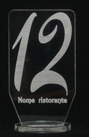 SEGNATAVOLO ristorante hotel SEGNATAVOLI pizzeria bar pub da personalizzare - Articolo in Plexiglass - Articoli vari