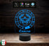 SEGNO ZODIACALE CANCRO Lampada a led Luce da notte Idea regalo compleanno originale da tavolo o scrivania ASTROLOGIA 7colori selezionabili - Lampada LED - Segno zodiacale