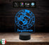 SEGNO ZODIACALE  SAGITTARIO Lampada a led 7 colori selezionabili con touch Idea regalo originale e personalizzabile da tavolo o scrivania - Lampada LED - Segno zodiacale