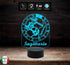SEGNO ZODIACALE  SAGITTARIO Lampada a led 7 colori selezionabili con touch Idea regalo originale e personalizzabile da tavolo o scrivania - Lampada LED - Segno zodiacale