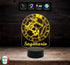 SEGNO ZODIACALE  SAGITTARIO Lampada a led 7 colori selezionabili con touch Idea regalo originale e personalizzabile da tavolo o scrivania - Lampada LED - Segno zodiacale