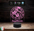 SEGNO ZODIACALE  SAGITTARIO Lampada a led 7 colori selezionabili con touch Idea regalo originale e personalizzabile da tavolo o scrivania - Lampada LED - Segno zodiacale