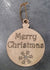 SET 2 PALLE di NATALE in legno con INCISIONE NATALIZIA decorazione casa REGALO - Articolo in legno - Decorazioni natalizie