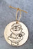 SET 6 PALLE di NATALE legno INCISIONE NATALIZIA decorazione addobbo casa albero - Articolo in legno - Decorazioni natalizie