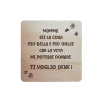 Sottopentola cucina personalizzabile con frase Regalo originale FESTA DELLA MAMMA