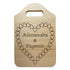 TAGLIERE DECORATIVO in legno personalizzato con cuori e nomi IDEA REGALO home - Articolo in legno - Taglieri decorativi