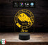 TORO Lampada a led  7 colori SEGNO ZODIACALE  Luce da notte  Idea regalo compleanno originale da tavolo o scrivania ASTROLOGIA Illuminazione - Lampada LED - Segno zodiacale