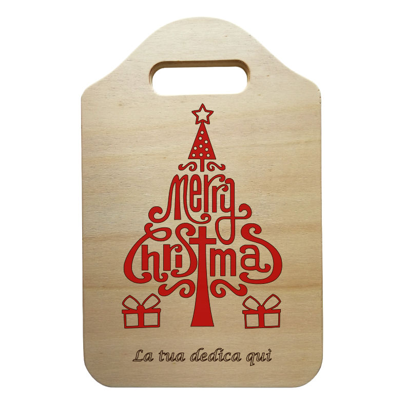 Idea Regalo Natale TAGLIERE DECORATIVO vari colori cucina personalizzabile con dedica Originale