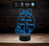 UOVO DI PASQUA con pulcino fiori e frase personalizzata IDEA REGALO originale Lampada a led 7 colori selezionabili Cambia colore con Touch Switch - Lampada LED - Pasqua