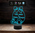 UOVO DI PASQUA con pulcino fiori e frase personalizzata IDEA REGALO originale Lampada a led 7 colori selezionabili Cambia colore con Touch Switch - Lampada LED - Pasqua