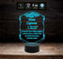 Arte sacra LAMPADA FUNERARIA FUNEBRE led 7 colori personalizzata luce sacra per cimitero o casa con alimentatore e cavetto usb - Lampada LED - Funebri