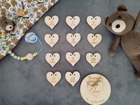 CALENDARIO nascita neonati personalizzabile con nome in legno Idea regalo bambini originale