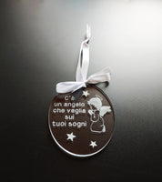 CAPOCULLA per culla e passeggino Regalo nascita neonato e neonata Capoletto cameretta con angelo