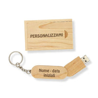 Pendrive 32 GB Personalizzabile Idea regalo con sacchetto CHIAVETTA portachiave