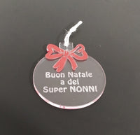 Decorazione natalizia per albero di Natale Regalo super nonni Palla di Natale Idea regalo originale