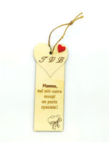 Idea FESTA DELLA MAMMA Segnalibro cuore originale con frase personalizzabile Regalo compleanno