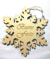FUORIPORTA NATALIZIO personalizzabile Fiocco di neve Decorazione casa Natale Idea regalo