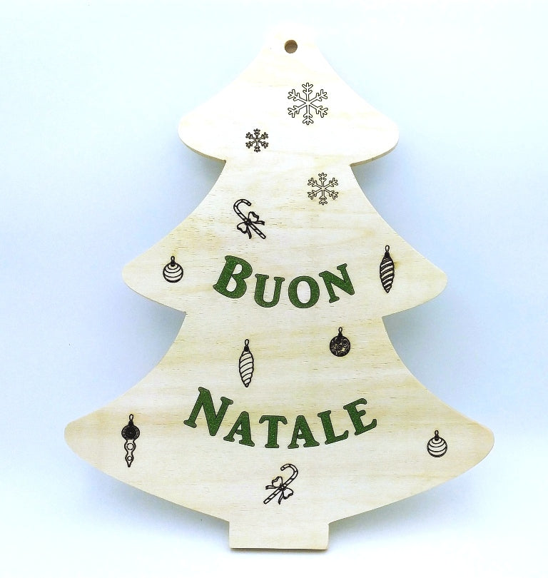 FUORIPORTA natalizio in legno Albero di Natale Fuori porta Decorazione casa Regalo originale
