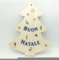 FUORIPORTA natalizio in legno Albero di Natale Fuori porta Decorazione casa Regalo originale