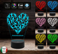 Lampada led CALCIO Regalo tifoso personalizzabile Giocatore squadra di calcio Gadget sport