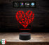 Lampada led CALCIO Regalo tifoso personalizzabile Giocatore squadra di calcio Gadget sport