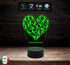 Lampada led CALCIO Regalo tifoso personalizzabile Giocatore squadra di calcio Gadget sport