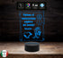 Idea regalo originale per PARRUCCHIERA Lampada led Diploma personalizzabile con nome