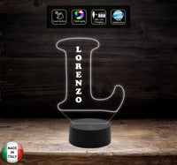 LAMPADA led personalizzabile con NOME 7 colori selezionabili con touch Idea regalo compleanno San Valentino