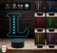 LAMPADA led personalizzabile con NOME 7 colori selezionabili con touch Idea regalo compleanno San Valentino