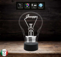 Idea regalo LAMPADINA con nome Lampada led 7 colori da comodino o scrivania Luce da notte - Lampada LED - Varie