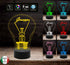 Idea regalo LAMPADINA con nome Lampada led 7 colori da comodino o scrivania Luce da notte - Lampada LED - Varie