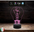 Idea regalo San Valentino LAMPADINA con scritta I LOVE YOU Lampada led 7 colori touch
