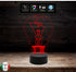 Idea regalo San Valentino LAMPADINA con scritta I LOVE YOU Lampada led 7 colori touch