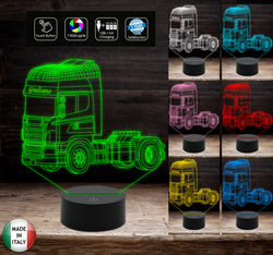 Regalo originale camionista personalizzabile con nome Idea Natale compleanno Lampada led Camion