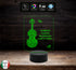 Idea regalo MUSICISTA Lampada led VIOLINO personalizzabile con frase MUSICA