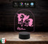 LAMPADA unicorno personalizzabile con nome Regalo bambina per cameretta Luce da notte a led