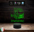 Lampada 7 colori personalizzabile con nome e frase REGALO originale CAMIONISTA