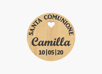 10 pezzi Idea bomboniera o segnaposto Prima Comunione Magnete calamita personalizzabile