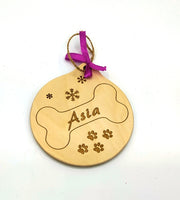 Palla di Natale personalizzabile con nome cane Decorazione albero Regalo originale