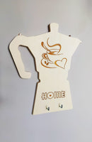 Porta strofinacci da parete personalizzabile Arredo cucina Idea regalo caffettiera in legno